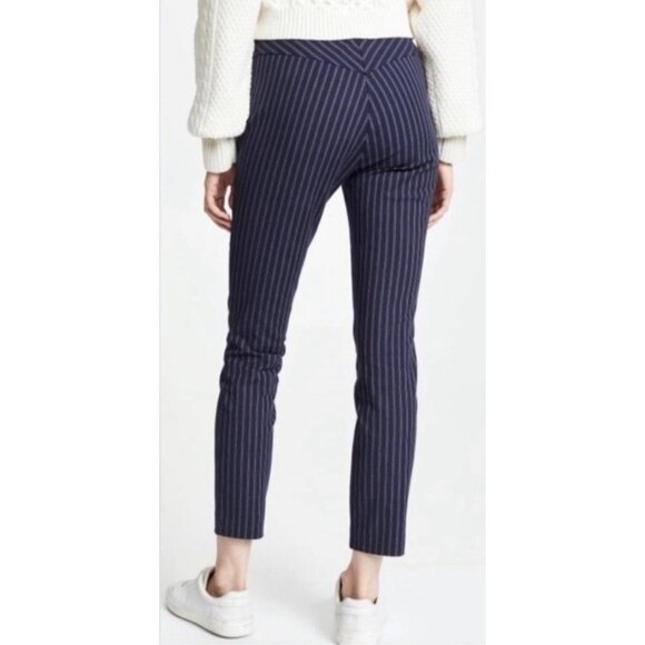 RAG & BONE Simone Pinstripe Back Yoke Skinny Pants Navy - Picture 3 of 13